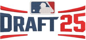 MLB Draft 2025 Primary Logo embroidery design