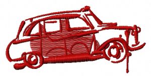 London car embroidery design