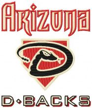 Arizona Diamonbacks alternative logo 2 embroidery design