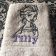 Bath towel embroidered with Elsa design