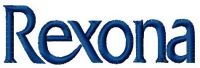 Rexona logo embroidery design