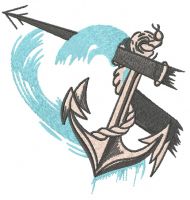 Anchor 9 embroidery design