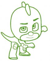 Gekko 3 embroidery design