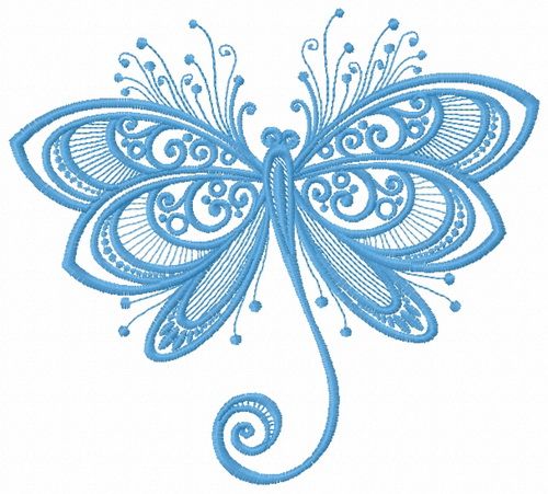 Funny butterfly 2 machine embroidery design