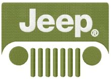 Jeep alternative logo embroidery design