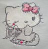 Baby clothes with Hello Kitty Angel embroidery design