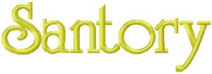 Santory Logo embroidery design