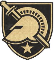 Army Black Knights Primary logo embroidery design