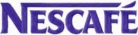 Nescafe logo embroidery design