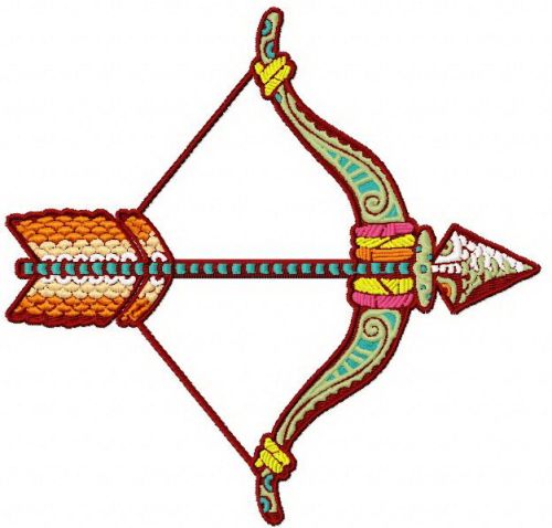 Sagittarius machine embroidery design