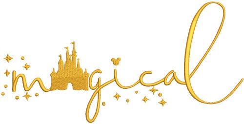Magical World embroidery design