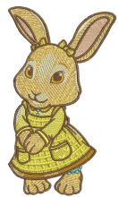 Little cute bunny embroidery design