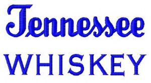 Tennessee whiskey embroidery design