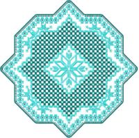 Hardanger snowflake free embroidery design
