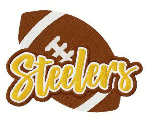 Steelers logo machine embroidery design