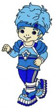 Buddy Blue embroidery design