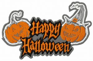Happy Halloween 5 embroidery design