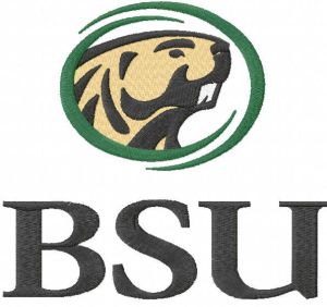 BSU logo embroidery design