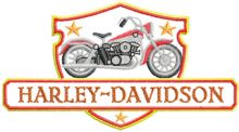 Harley Davidson Logo embroidery design