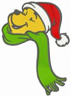 Pooh looking at the sky embroidery design