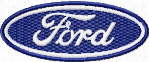 Ford Logo machine embroidery design