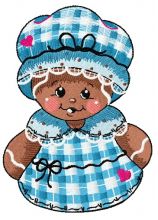 Gingerbread granny 2 embroidery design