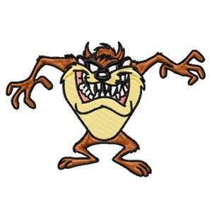 Looney Tunes Taz 1 embroidery design