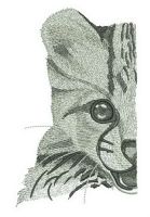 Cheetah half muzzle embroidery design