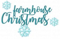 Farmhouse christmas free embroidery design