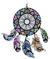 Dreamcatcher embroidery design