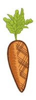 Carrot 2 embroidery design
