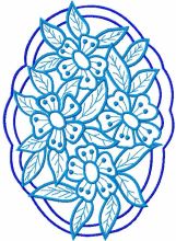 Flower lace 8 embroidery design