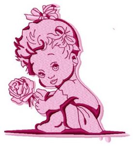 Baby girl 2 embroidery design
