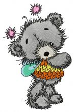 Teddy bear fairy 4 embroidery design