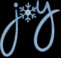 Joy snowflake free embroidery design