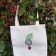Shopping bag with cute Christmas dwarf embroidery design