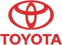 Toyota classic logo embroidery design