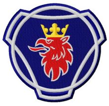 Scania logo embroidery design