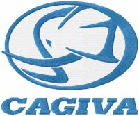 Cagiva logo embroidery design