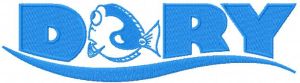 Dory logo embroidery design