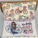 Cushion pillow with Young girl and bicycle embroidery design