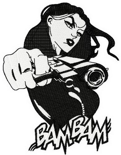 BamBam machine embroidery design