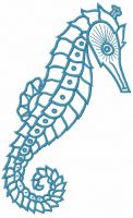 Sea horse 6 embroidery design