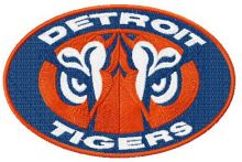 Detroit tigers alternative logo embroidery design