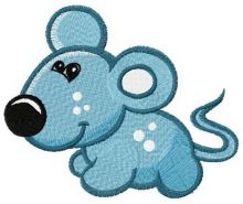 Tiny mouse embroidery design