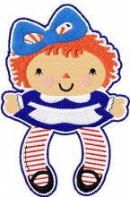 Baby doll embroidery design