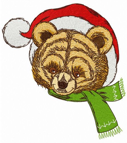 Old teddy toy machine embroidery design