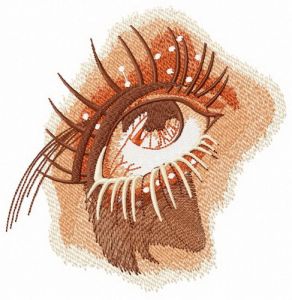 Magic eye embroidery design