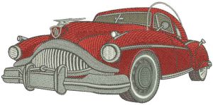 General Motors vintage Buick embroidery design