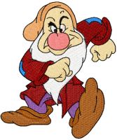 Grumpy  embroidery design